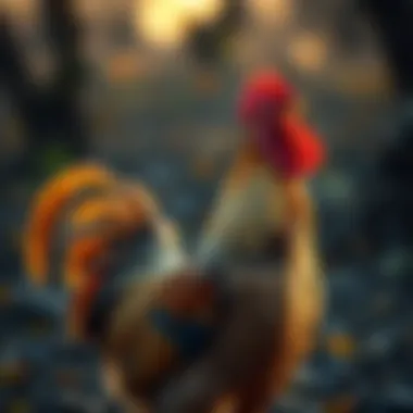 The Dawn Chorus: A Rooster's Call Rooster crowing at dawn