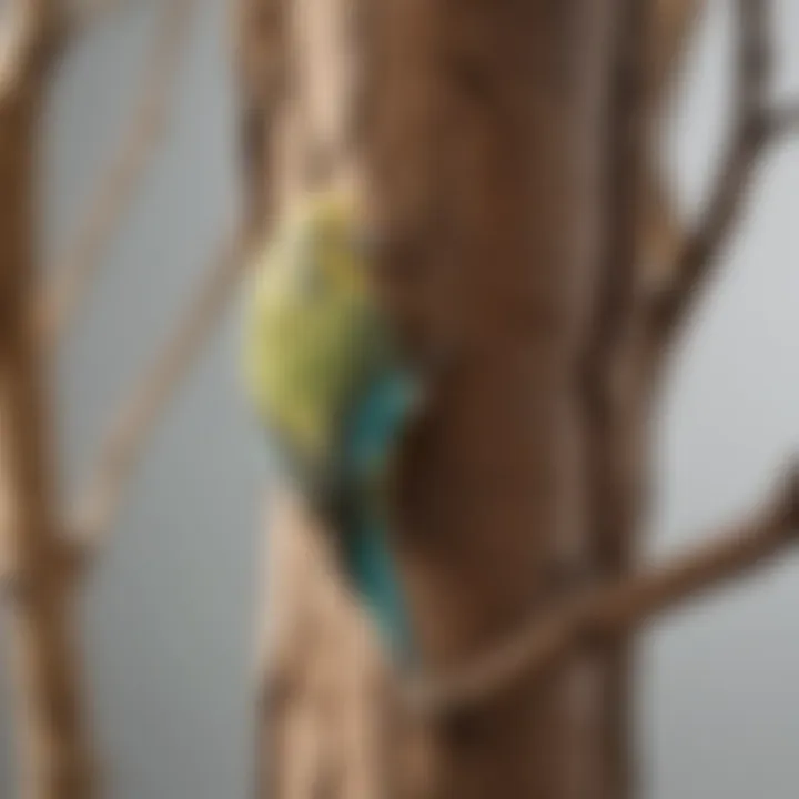 An illustration of different types of wood suitable for avian use, highlighting their natural characteristics.