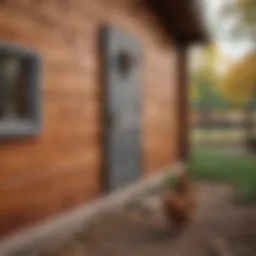 An automatic timer chicken coop door in action
