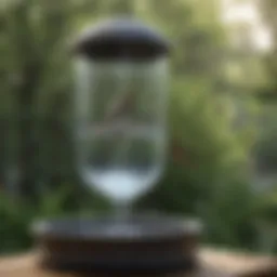 Automatic water feeder in a birdcage
