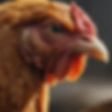 Diagram of common parasites affecting chickens
