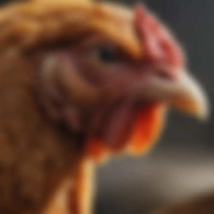 Diagram of common parasites affecting chickens