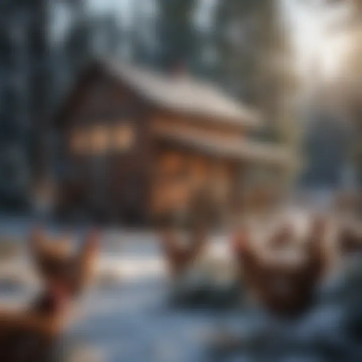 Well-constructed chicken coop designed for cold climates.