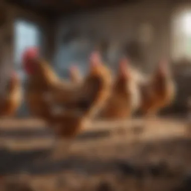 Encouraging Natural Behaviors in Chickens Chickens displaying natural behaviors in a well-designed coop