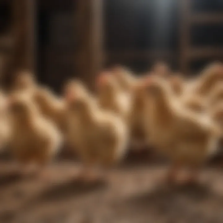 Socialization practices for young chickens in a coop