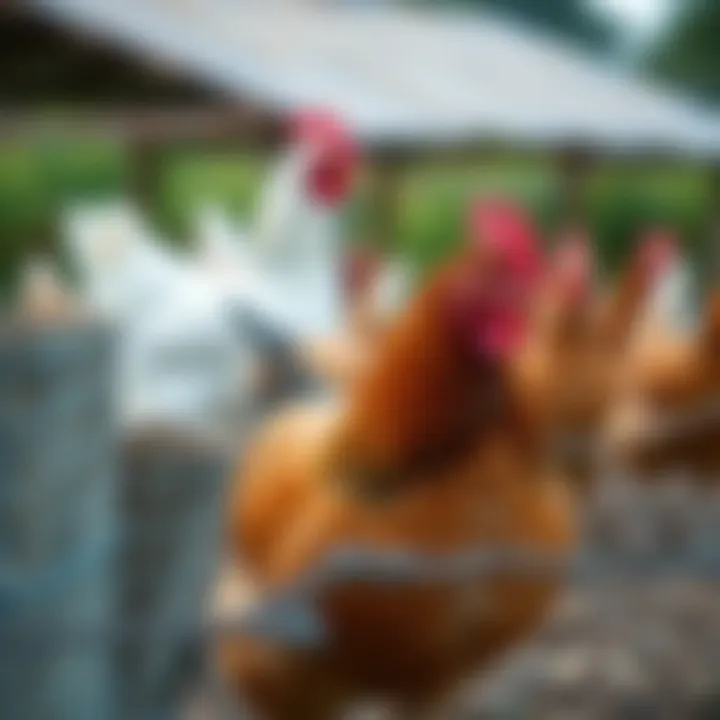 Electric Chicken Fence Overview Electric chicken fence in a farm setting