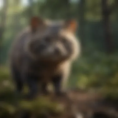 Fisher cat demonstrating behaviors influenced by its size.