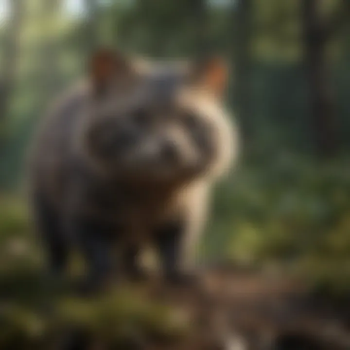 Fisher cat demonstrating behaviors influenced by its size.