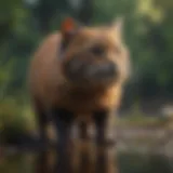 Fisher cat showcasing its robust body structure in a natural habitat.