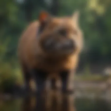 Fisher cat showcasing its robust body structure in a natural habitat.