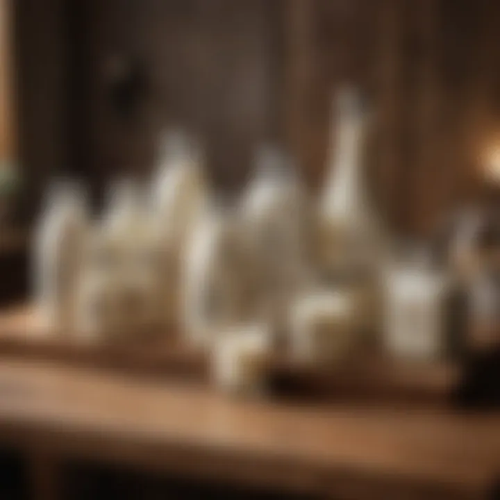 A collection of various goat milk bottles showcasing different brands and types on a wooden table