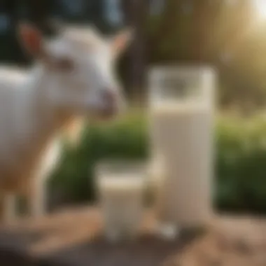 Health Advantages of Goat Milk for Pets An infographic displaying the health advantages of goat milk for pets, with vibrant visuals and easy-to-read text