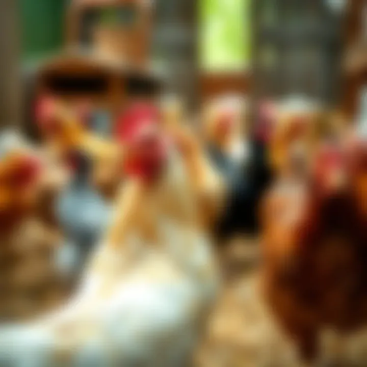 Chickens in a Healthy Environment Healthy chickens in a clean environment