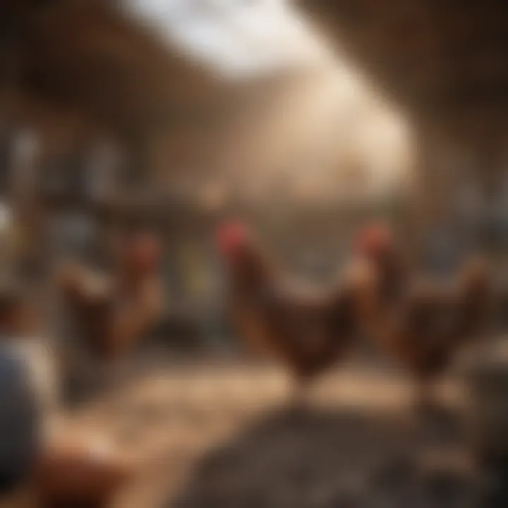 Cozy and secure hen housing setup