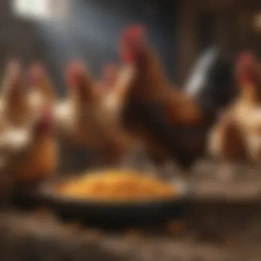 Chickens Thriving on Manna Feed Healthy Chickens Eating Feed