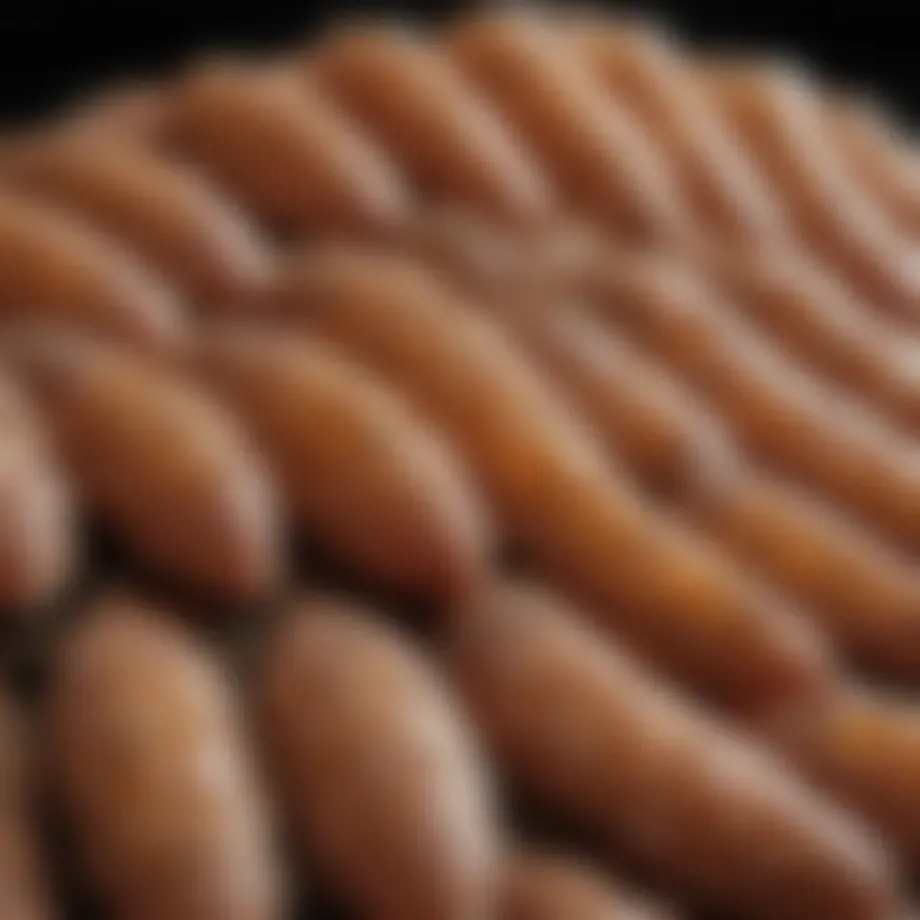 Close-up of chicken mites on feathers