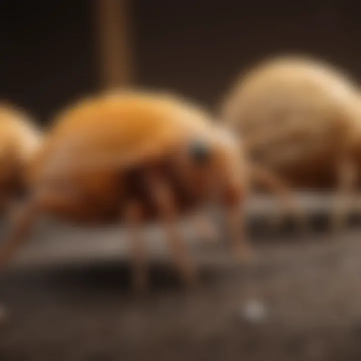Illustration of mite life cycle