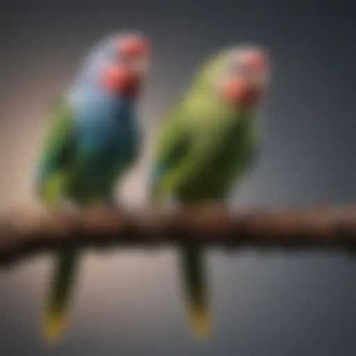 A variety of parakeet perches showcasing different materials and designs.