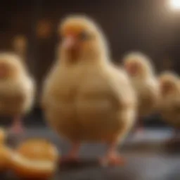 Chick showing symptoms of pasty butt