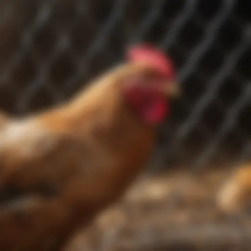 Close-up view of a poultry netting energizer showcasing its intricate components