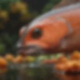 Beautiful Salmon Faverolle hen showcasing its striking plumage