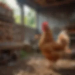 Spacious chicken coop design for optimal comfort