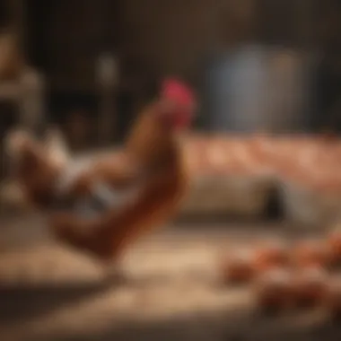Nutritional Care for Hens Nutritional feed for hens, emphasizing care practices.