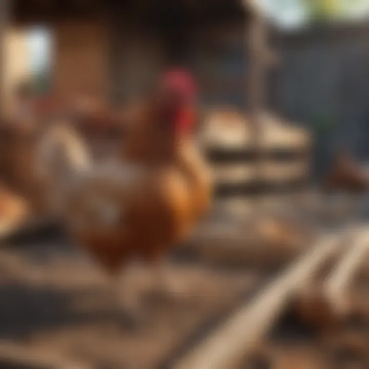 Close-up of various construction materials for chicken coops