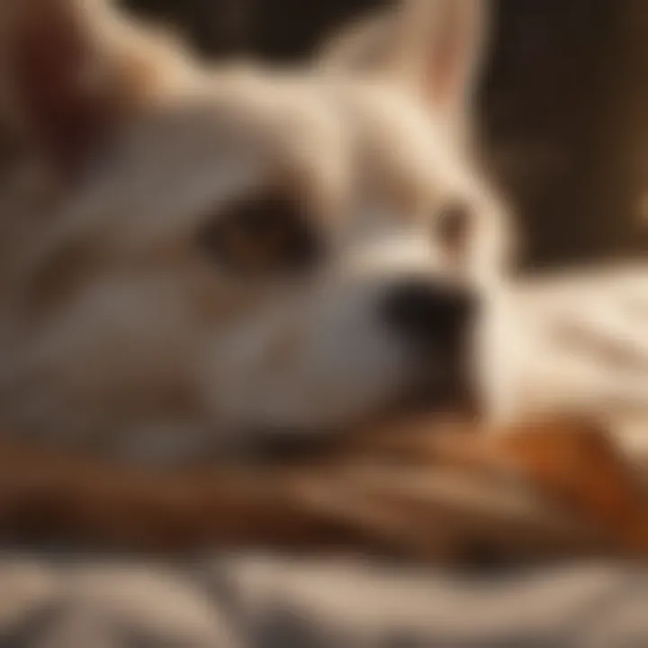 Close-up of deep bedding materials for pets