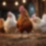 Various chicken breeds showcasing diversity