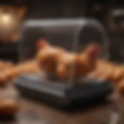 Innovative design of a meat chicken feeder