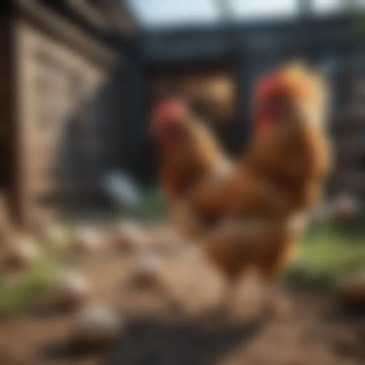 Chicken coop environment supporting molting chickens