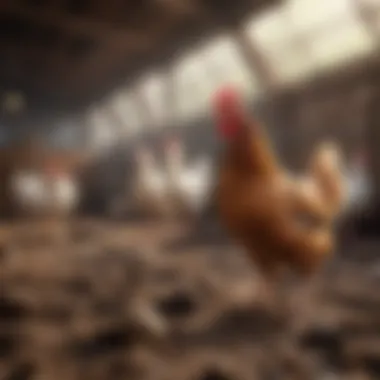 Thriving Poultry Environment Happy poultry thriving in a well-designed extra large coop environment