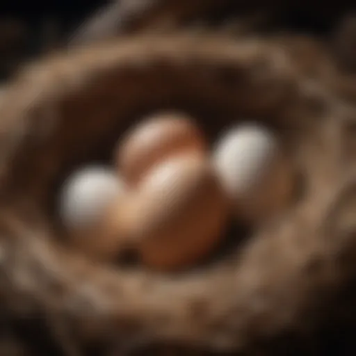 Decoy eggs placed in a nest for poultry management