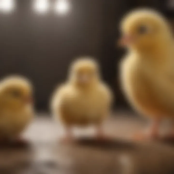 Behavior patterns of healthy chicks