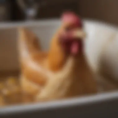 Close-up of the durable materials used in a tub chicken plucker's design.