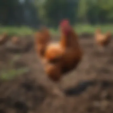 Eco-friendly farming practices incorporating chicken manure