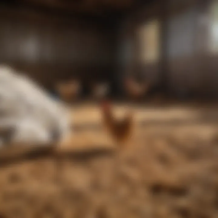 Comparison of bedding materials for chickens