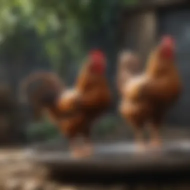 Different designs of heated poultry fountains