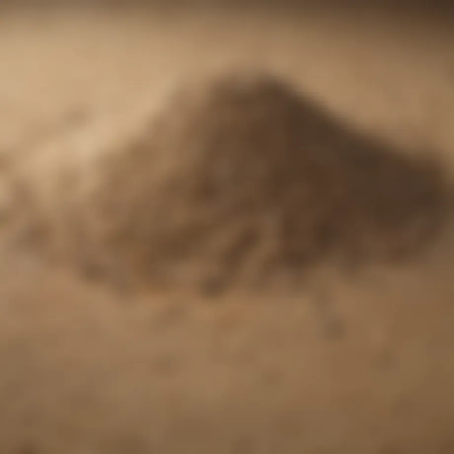 Different types of yard sand available at Lowes